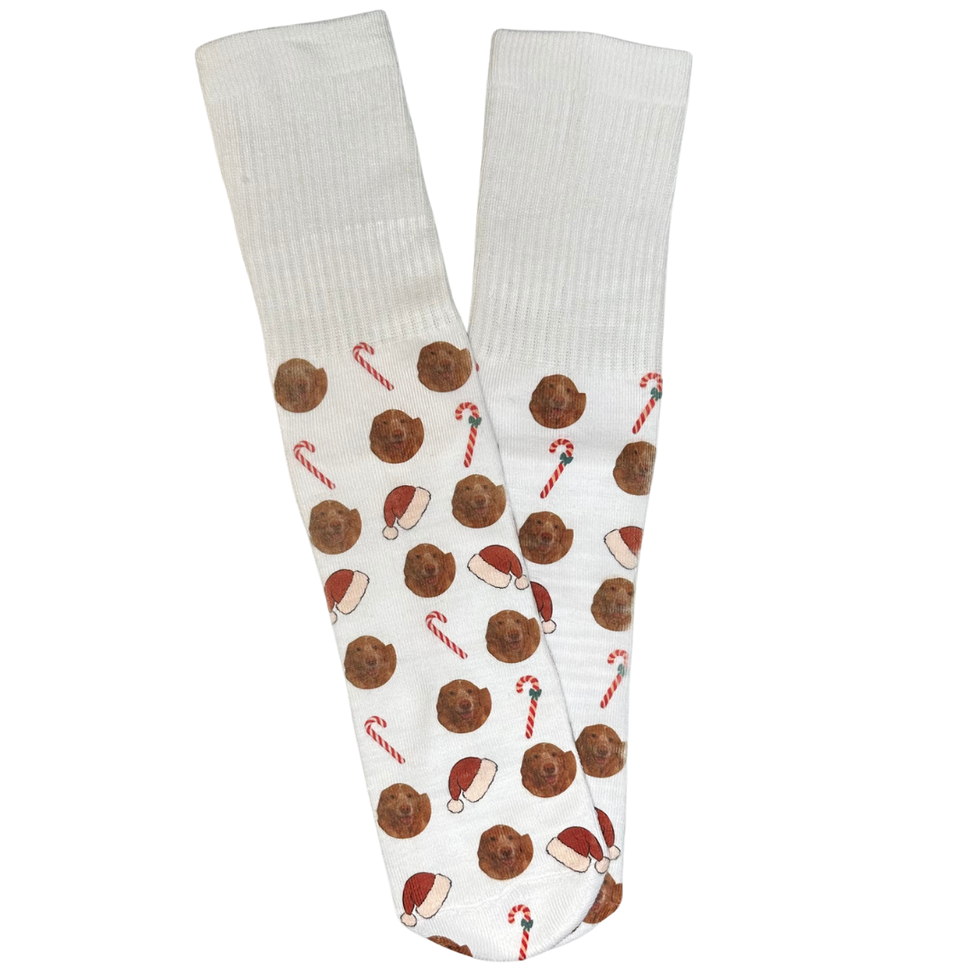 Custom Socks! - Dogs & Pink Bows