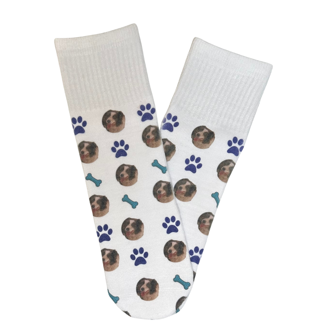 Custom Socks! - Dogs & Blue Bones