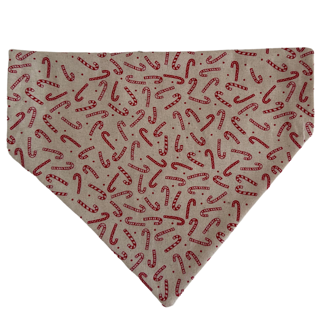 Christmas Candy Cane Dog Bandana