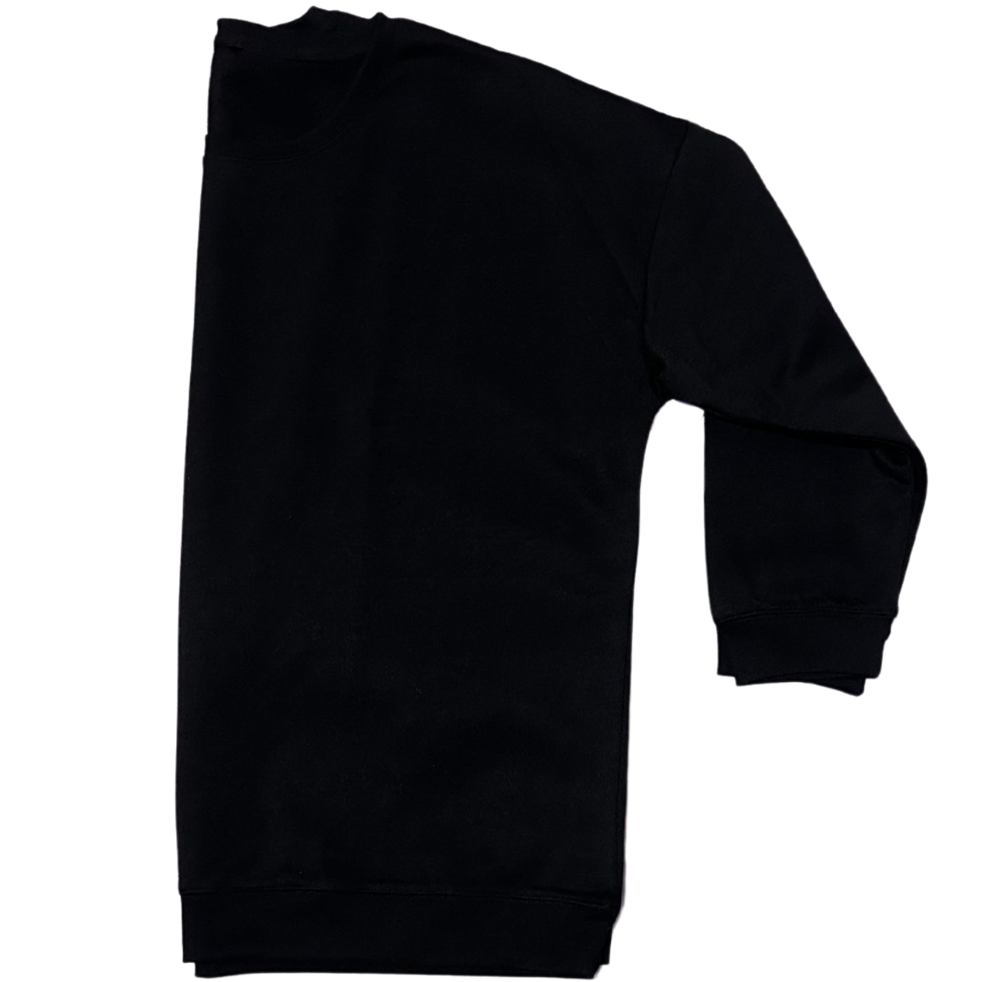 Black Custom Oversized Pet Crewneck!