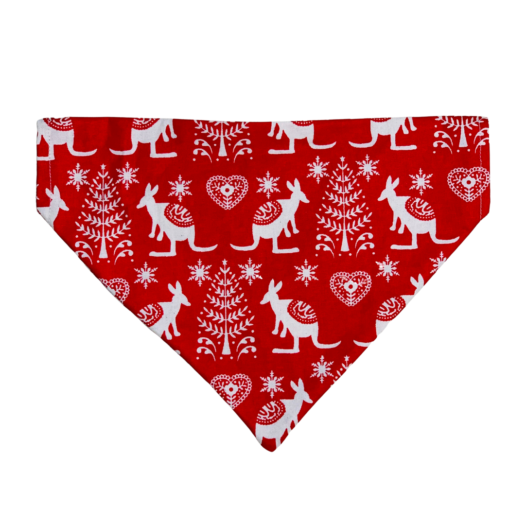 Christmas Kangaroo Dog Bandana